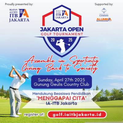 IA-ITB Jakarta Gelar Jakarta Open Golf Tournament 2025: Bangkitkan Sportivitas Sambil Beramal Untuk Pendidikan